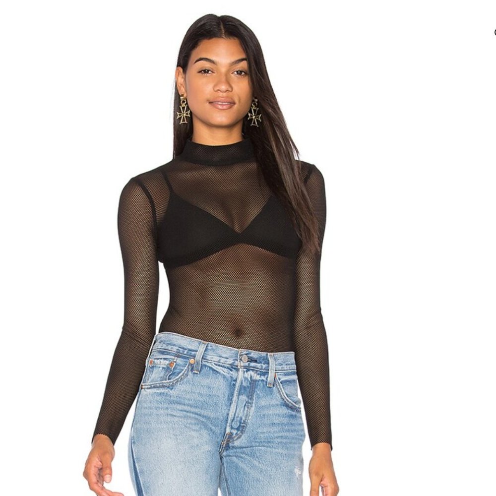 Kendall+Kylie Mesh Bodysuit